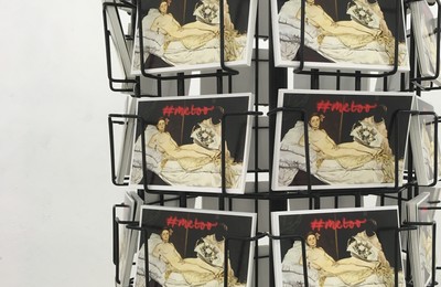 Untitled (Postcard rack / #me too olympia) - © Mennour