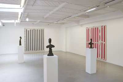 Daniel Buren & Alberto Giacometti. Œuvres contemporaines 1964-1966 - © Mennour