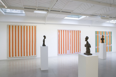 Daniel Buren & Alberto Giacometti. Œuvres contemporaines 1964-1966 - © Mennour