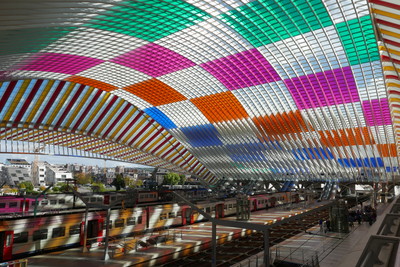 Intervention view, Gare de Liège-Guillemins - © Mennour