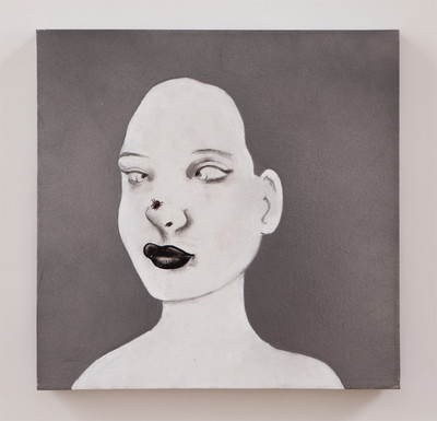 Martial Raysse
Comment ca va Irma, 2013
Pierre noire, acrylique et coccinelle en plastique / Black stone, acrylic paint and plastic ladybug
40 x 40 x 3.5 cm - © © ADAGP Martial Raysse
Photo. archives kamel mennour
Courtesy the artist and kamel mennour, Paris/London, Mennour
