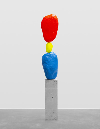 blue yellow red mountain - © Mennour
