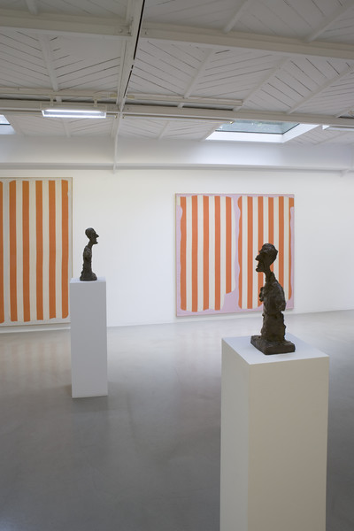 Daniel Buren &amp; Alberto Giacometti &OElig;uvres Contemporaines 1964-1966 - © Mennour