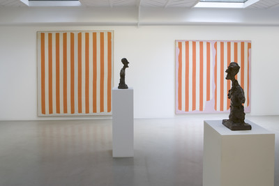 Daniel Buren &amp; Alberto Giacometti &OElig;uvres Contemporaines 1964-1966 - © Mennour