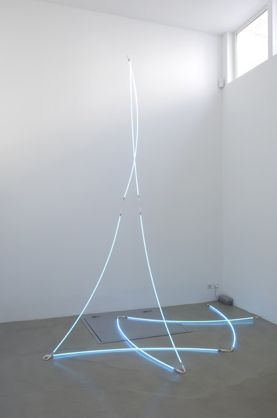 Deep Dark Light Blue and Neons by Accident - © Mennour
