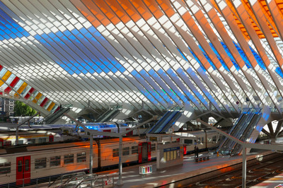 Daniel Buren - Gare de Liège - © Mennour